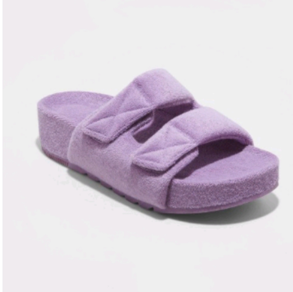 Women's Remi Platform Slide Sandals - A New Day Lavender